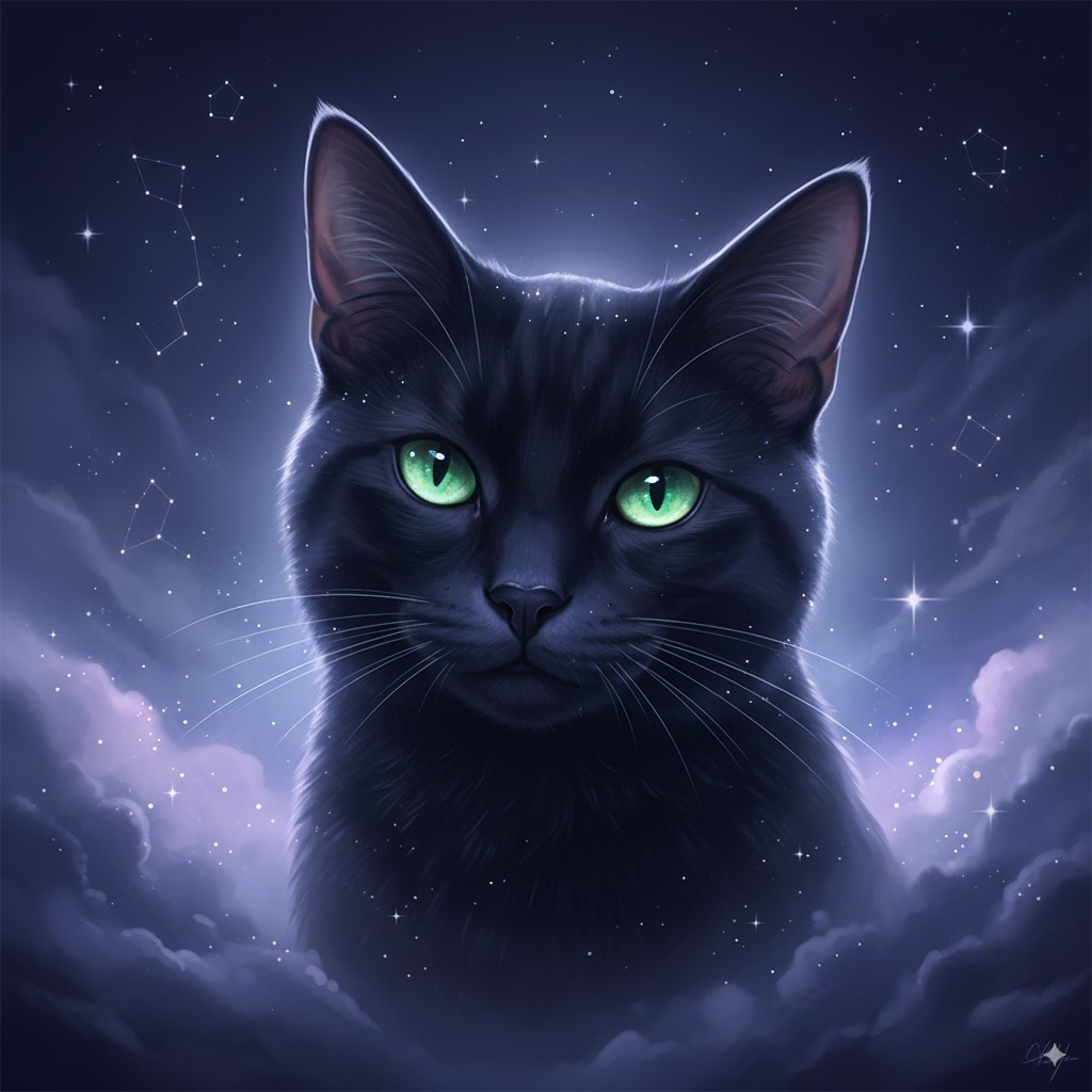 Pet portrait in Starlight Portrait style
