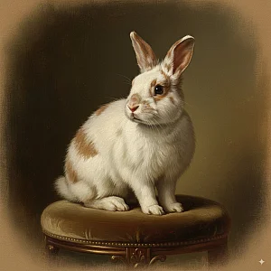 Painterly Oil Portrait pet portrait style