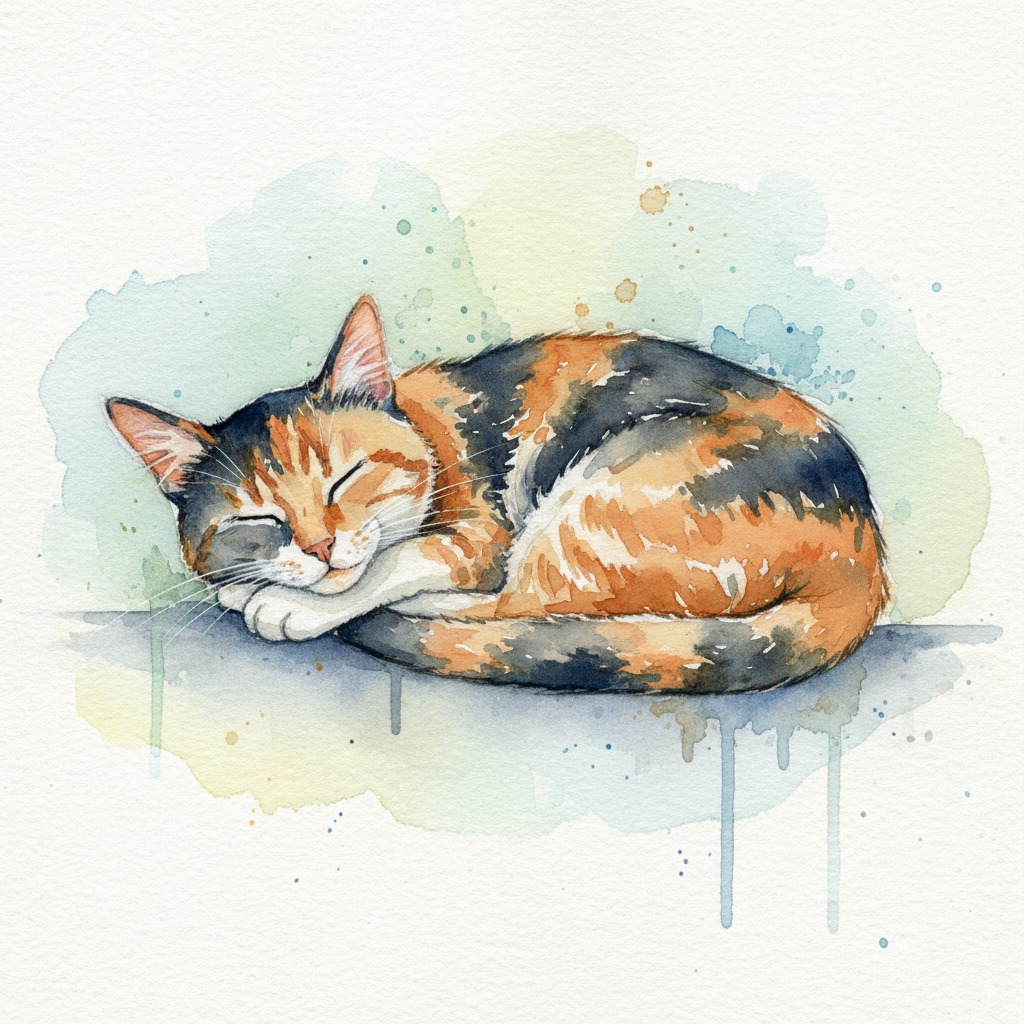 Pet portrait in Watercolor style